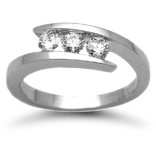 9ct White Gold Diamond Ring