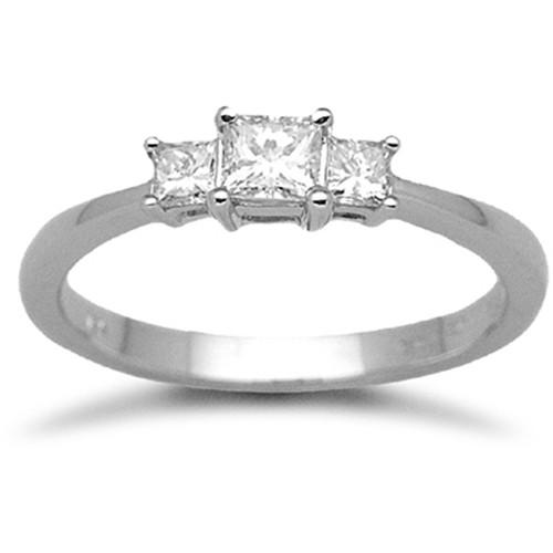 18ct White Gold 50pt Diamond Ring
